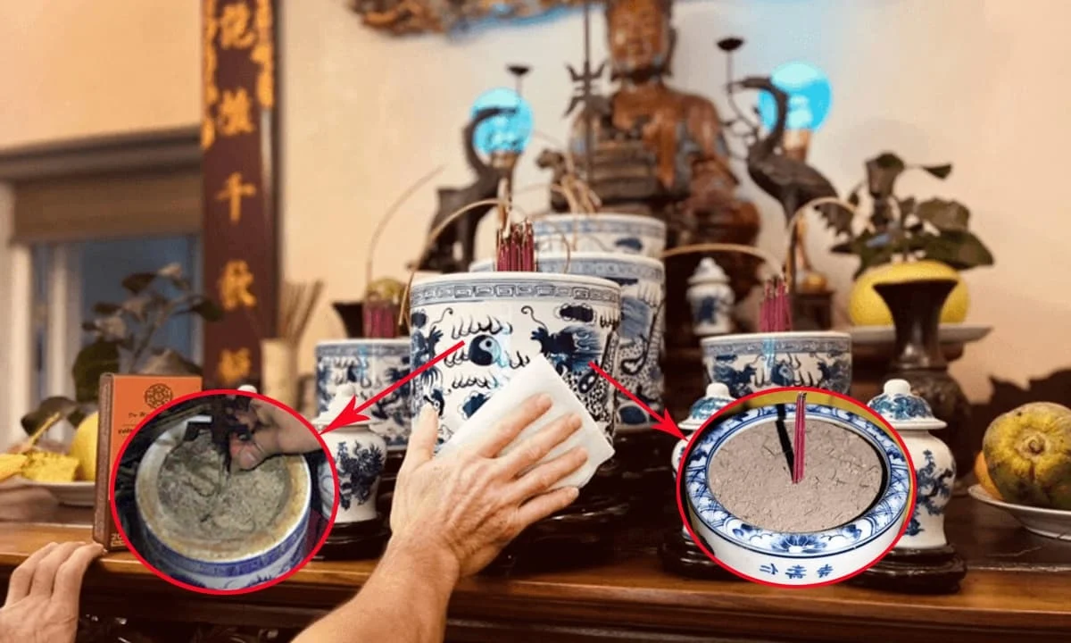 Một số lưu ý khi bao sái bàn thờ